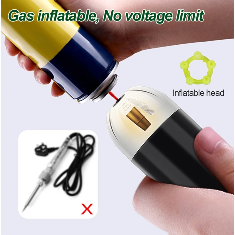 BST-105 32 Pcs Pen Type Multifunctional Gas Soldering Iron Open Fire 1300℃ Iron 450℃ 10 Seconds Warm Up Rework Welding Tools 4