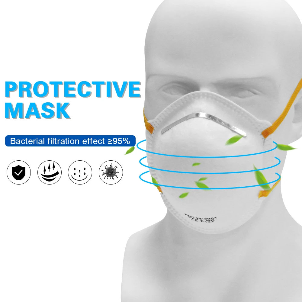 

20 pcs KN95 Dustproof Anti-fog And Breathable Face Masks 95% Filtration N95 Masks Features as CE FFP2