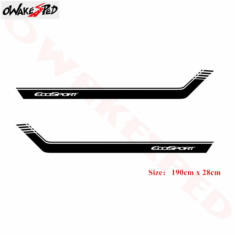  Lattice Sport Styling Car Body Side Skirt Decor Sticker Racing Stripes Sticker Auto Vinyl Door Deca