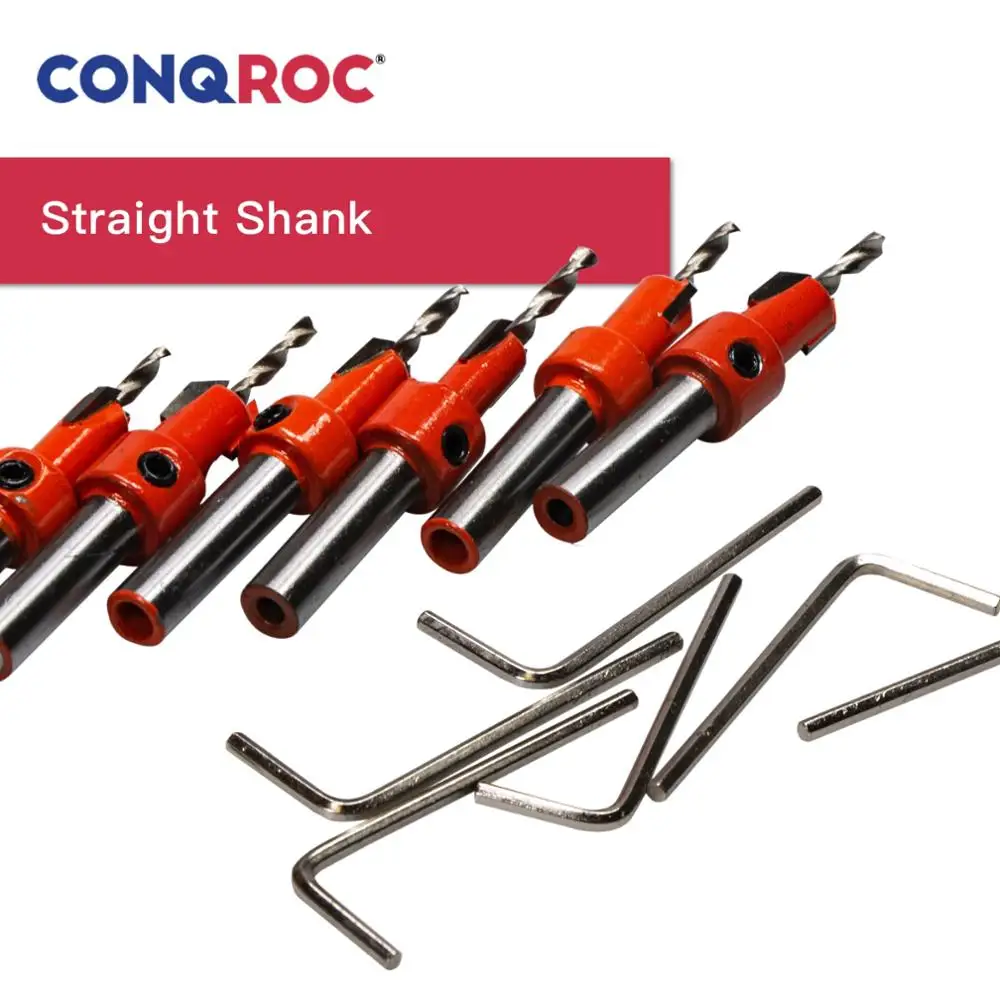 Набор сверл из быстрорежущей стали с наконечником сплава 6 шт. набор для зенкеров