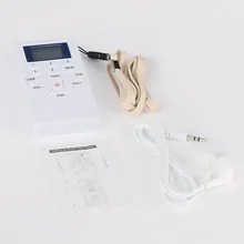 Портативное минирадио цифровой светодиодный дисплей FM двухканальный проигрыватель стерео с портативными наушниками радио для ходьбы Hi 888