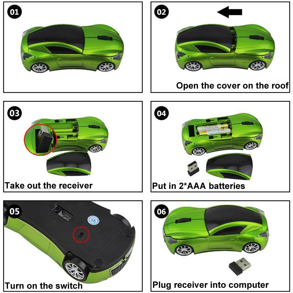wireless mouse car mouse gaming mice