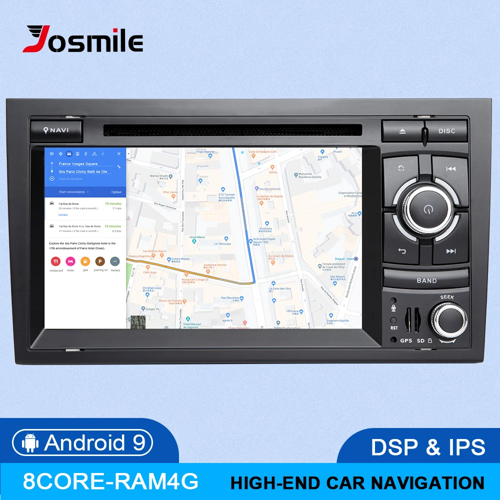 2 Din Автомобильный мультимедийный плеер gps Android 9 DVD Automotivo для Audi A4 B8 B6 B7 S4 B7 B6 RS4 B7 SEAT Exeo quad core ram 4G Carplay