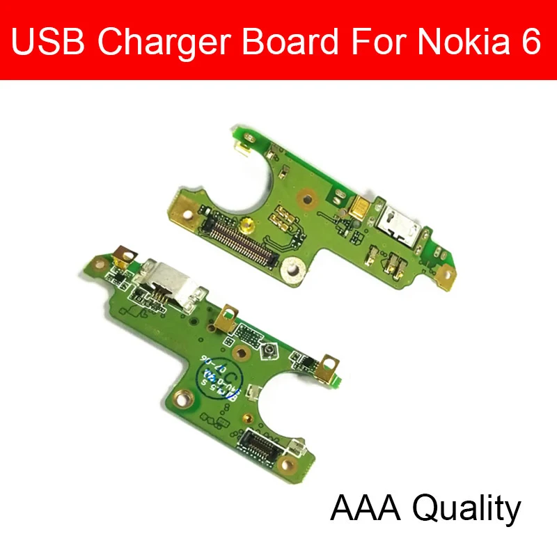 Зарядное устройство Usb для Nokia 6 TA-1000 TA-1003 TA-1025 TA-1039 usb разъем для зарядки гибкий кабель для телефона ремонт