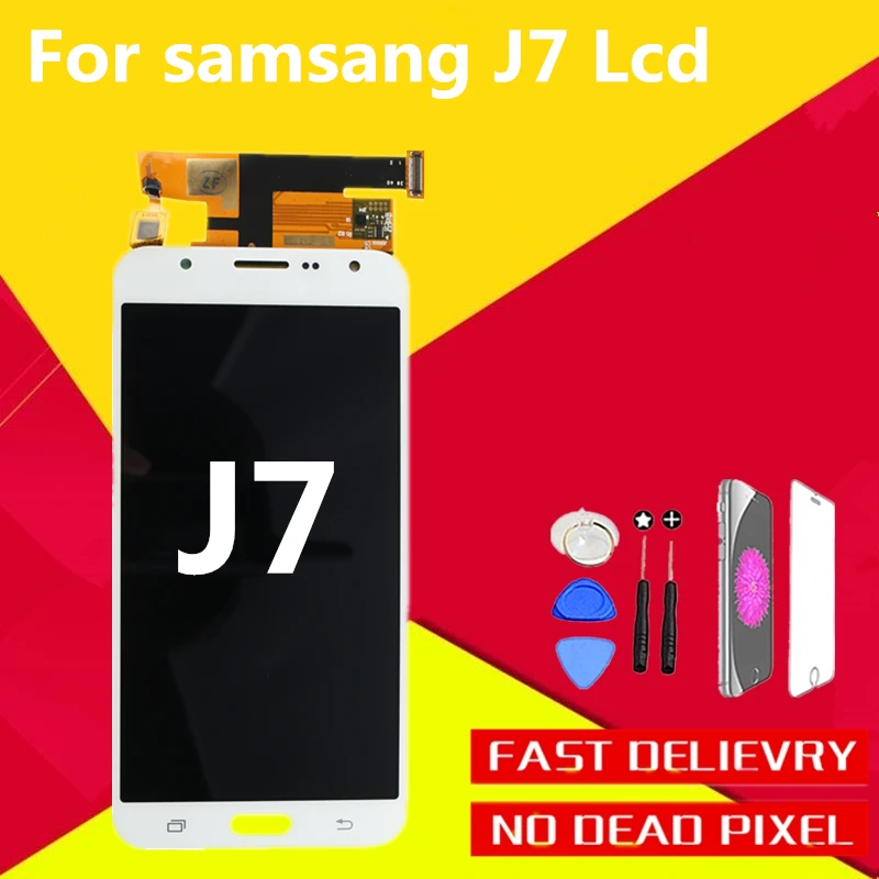 

AAA 100% No Dead Pixel Screen For Samsung Galaxy J7 2015 J700 LCD Replacement Screen Touch Digitizer Assembly Display Free Shipp