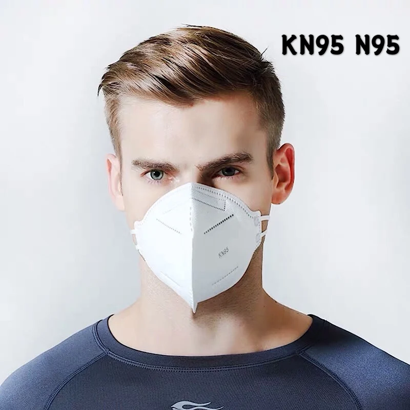 

Healforce 10 pcs N95 n99 Adult Vertical Folding Valved Dust Mask PM 2.5 Virus COVID-19 Nonwoven Mouth Mask With Gauze Haza Mask