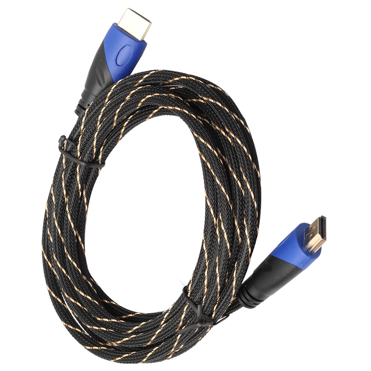 SOONHUA 16.4ft Braided HDMI Cable Gold Plated Connection V1.4 AV Cables HDMI Version 1.4 Cable Support Multiple Audio Formats