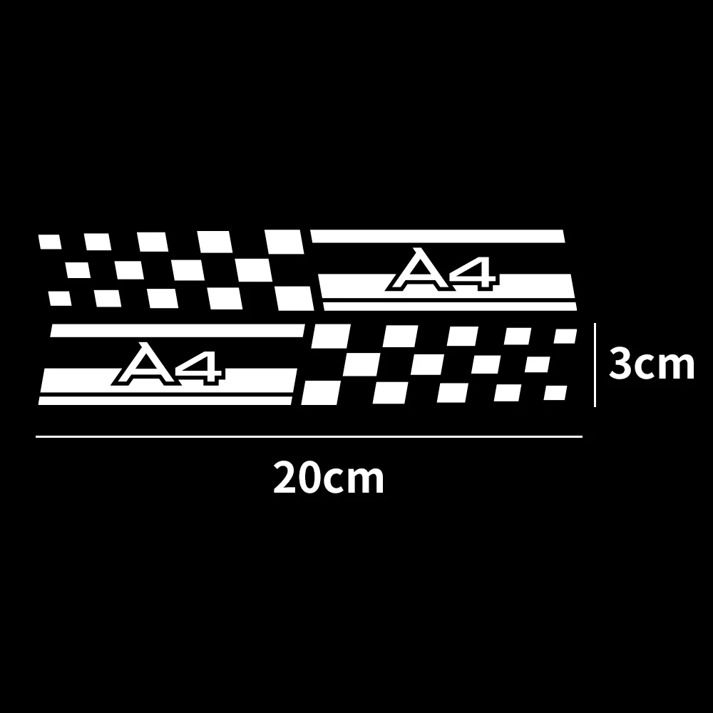 2 шт. декоративные наклейки на окна автомобиля для Audi A1 A2 A3 A4 A5 A6 A7 A8 Q1 Q2 Q3 Q4 Q5 Q6 Q7