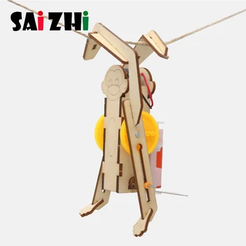 

Saizhi DIY Electric Robot Rope Climbing Kids Science Discovery Toys STEM Education Physics Experiment Kit School Project