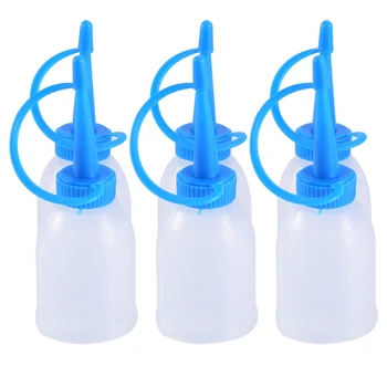 

6PCS/Bag 30ML Plastic Squeeze Bottle Industrial Dispensing Bottle Jet Dispenser Small Oiler