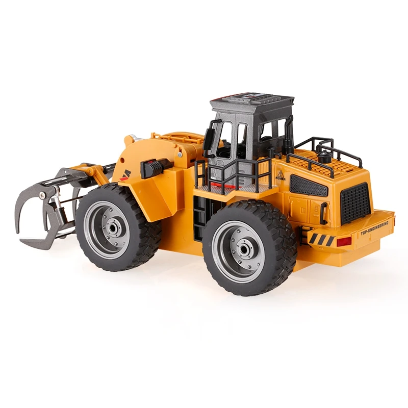 HUINA 1590 1/18 2,4 GHz 6CH RC сплав древесины Grab грузовик игрушки