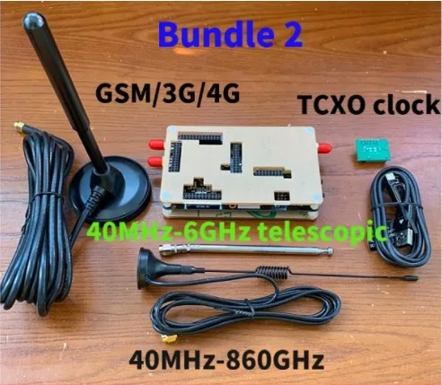 HackRF одно программное обеспечение с открытым исходным кодом радио Платформа 1 МГц-6 ГГц SDR макетная плата полный корпус корпуса из алюминиевого сплава - Цвет: bundle 2