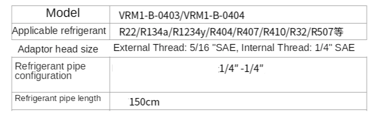 Wert VRM1-B-0403 R22 R410 High-präzision Anti-kollision Kältemittel Gauge Fluor Tabelle Klimaanlage Gauge – Detail 5
