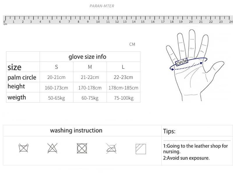 size info