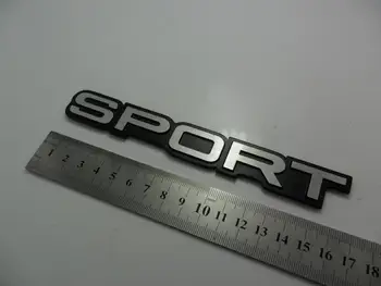 

Hot Sports Word letter 3D Aluminum Metal Car Sticker Emblem Badge Decal Auto Decor car styling