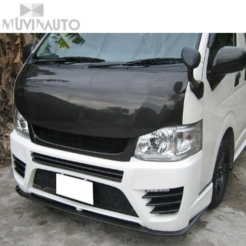 Для HIACE200 OEM Стиль углеродного волокна крышка двигателя крышка головки