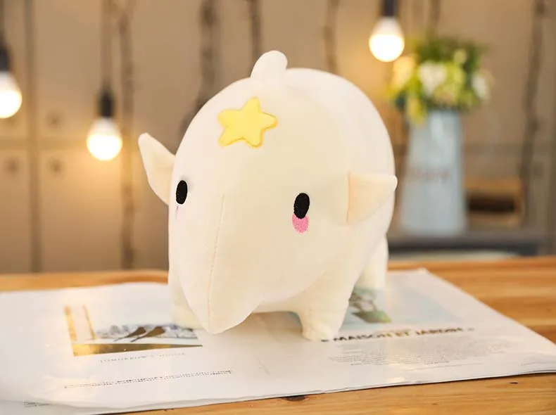 1 шт. epacket мягкая милая плюшевая подушка в виде носорога Kawaii Мягкие плюшевые игрушки для детей Детская Успокаивающая кукла подарок для девочек