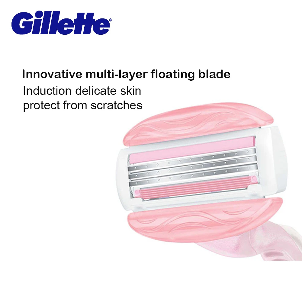 Original Gillette Venus Spa Breeze Replaceable Razor Blades for Women 6 Pieces Venus Shaving Cassettes Shaving 5