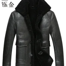 Натуральная кожа, мужское пальто, овчина, настоящая овчина, мужская куртка, пальто из натурального овечьего меха для мужчин, высокое качество, модное зимнее пальто