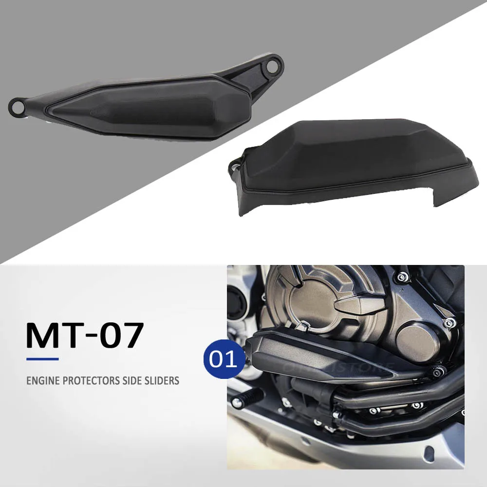 

Защита двигателя для мотоцикла Yamaha MT07 MT 07 2021, боковые слайдеры, поломка, защита от падения, трассировщик 700 Tracer700 2020