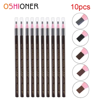 

10pcs Eyebrow Pencil Waterproof Fork Tip Eyebrow Tint Pencil Long Lasting Eye Brow Tint Dye Makeup Tool Eyebrow Enhancers Pen