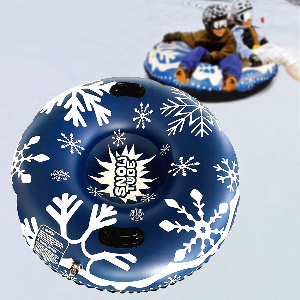 

Floated Skiing Board PVC Winter Inflatable Ski Circle With Handle Durable Children Adult Outdoor Snow Tube Skiing Accessories#3