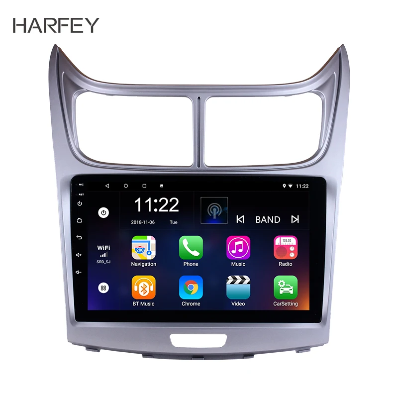 Discount Harfey Android 8.1 9" 2Din Multimedia Player for 2010-2013 Sail GPS Car Radio Stereo support RDS Mirror Link 3G Wifi Auto Audio 0