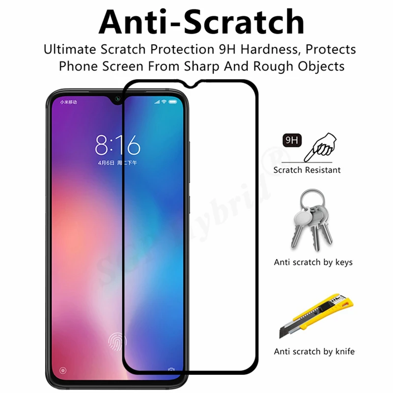 2 в 1 закаленное стекло для камеры xiaomi 8 lite Защитная пленка 9 se стеклянная экрана mi