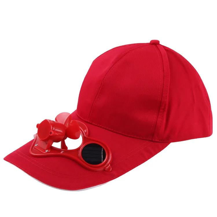 6 панель солнечной энергии солнечные панели вентилятор snapback Бейсболка Хип Хоп Бейсболка snapback Регулируемая пляжная шляпа солнцезащитный козырек hat0045 - Цвет: 3