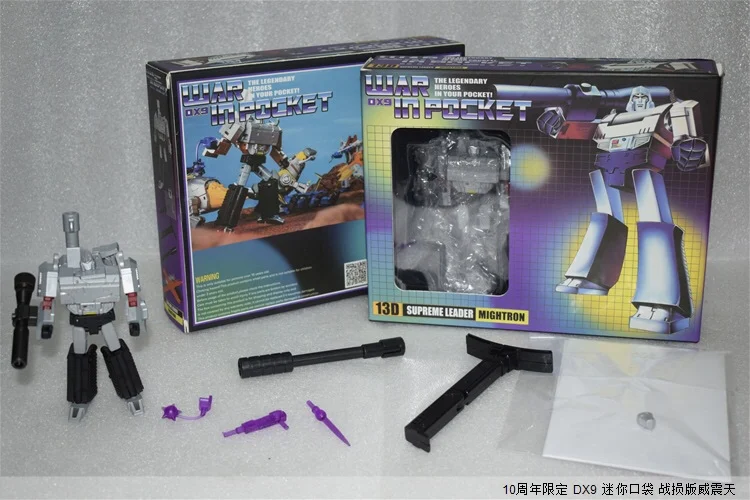 Третий-вечерние DX9 Мини карманный X13D повреждения битва Версия Megatrons ПВХ Рисунок