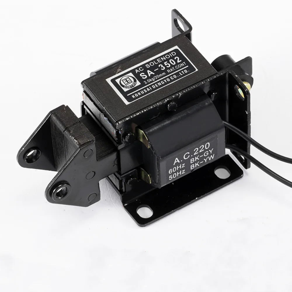 1 шт. SA-3502 220 В переменного тока 3 кг сила 20 мм ход тянуть тип соленоида ElectromagnetMQ6-3N |