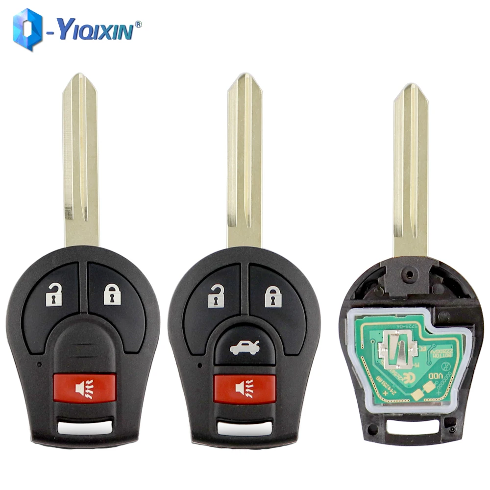 YIQIXIN PCF7936 Chip Car Smart 315Mhz Remote Key For Nissan Cube Rogue Juke Versa Qashqai Tiida Micra Juke Transmitter ID46 Fob