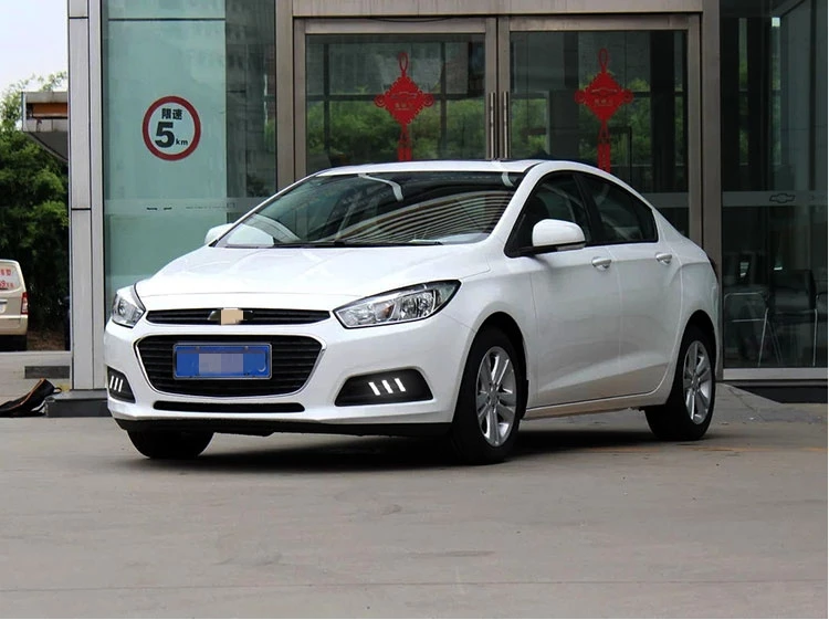 Qirun led drl дневные ходовые огни для Chevrolet Cruze- с динамическим движущимся желтым поворотным сигналом и синим ночным светом