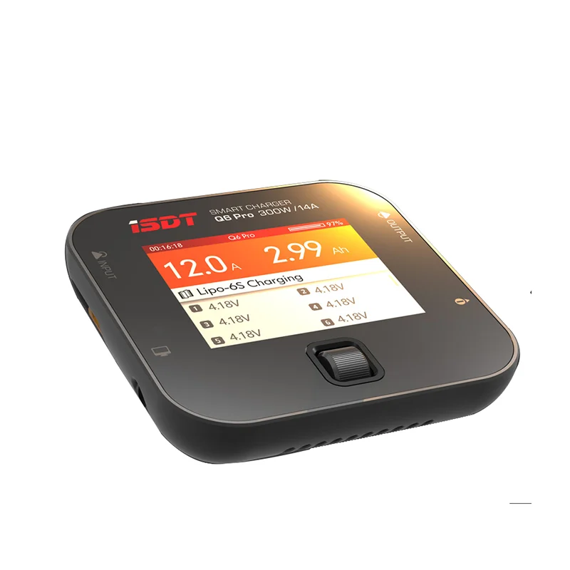 

ISDT Q6 Pro BattGo 300W 14A Pocket Lipo Battery Balance Charger Smart Digital Charger English Version