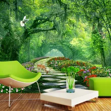 Пользовательские 3D настенные росписи обои домашний декор лес природа пейзаж 3D фото обои для гостиной спальни обои