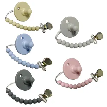 

DIY Silicone Baby Pacifier Chain Newborn Teething Soother Holder Molar Chew Toy F3ME