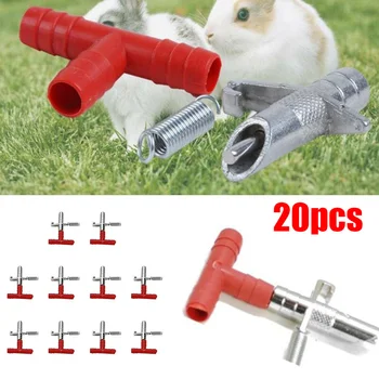 

20pcs Farm Rabbit Water Feeders Nipples Automated Watering System Waterer Set Feeding & Watering For Rodents Waterer Rabbit Nip