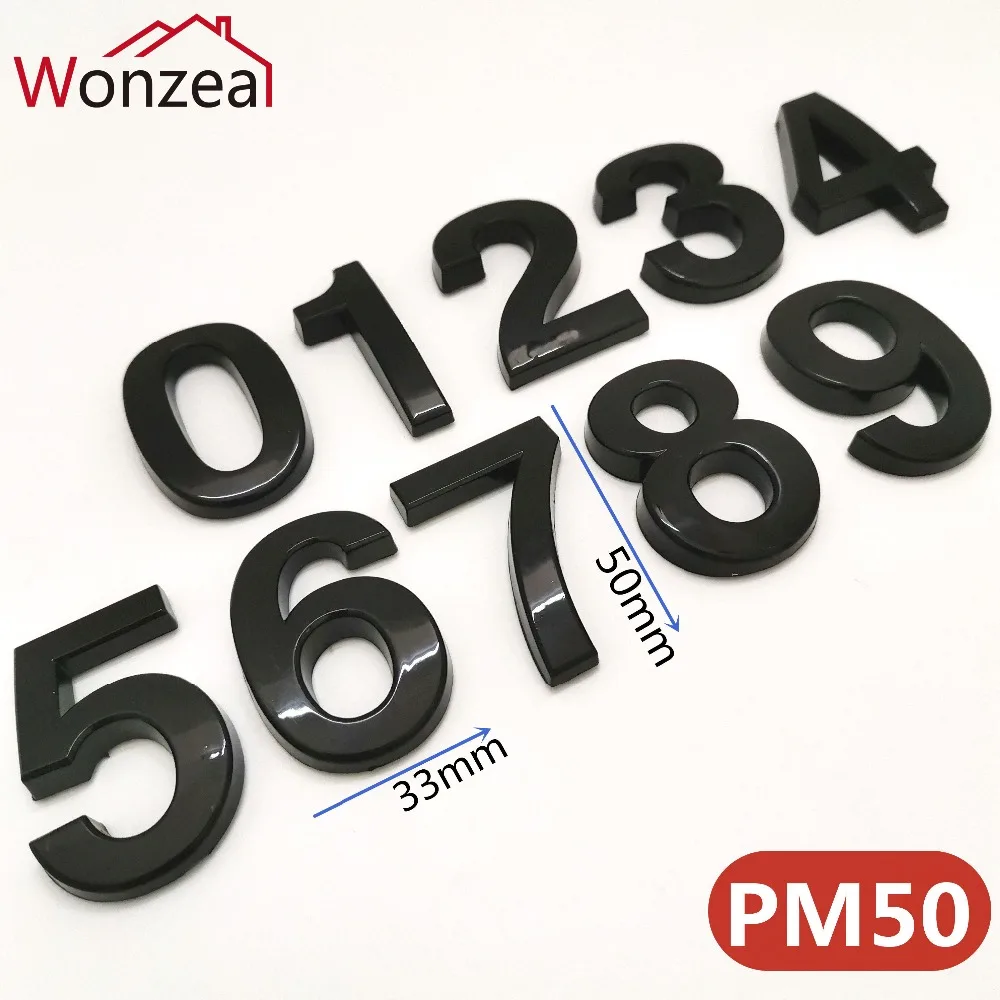 PM50塑料数字= 混合图+黑色
