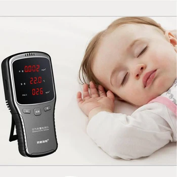 

5 in 1 VOC Formaldehyde Detector PM2.5 Air Quality Monitoring Tester Dust