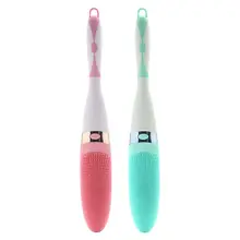 Силиконовая задняя Массажная щетка для тела скруббер с длинной ручкой Здоровый Уход за кожей Аксессуары для душевой и ванной для мужчин и женщин