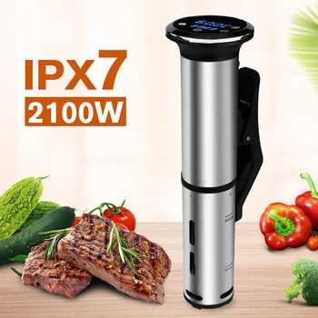 

Vacuum Slow Sous Vide Food Cooker 1200W Stainless Steel LED Immersion Circulator Accurate Temperature Timer Waterproof IPX7