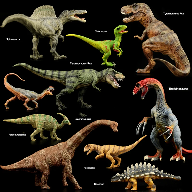 Оригинальная Подлинная модель 20мир динозавров Spinosaurus Raptor тираннозавр рекс