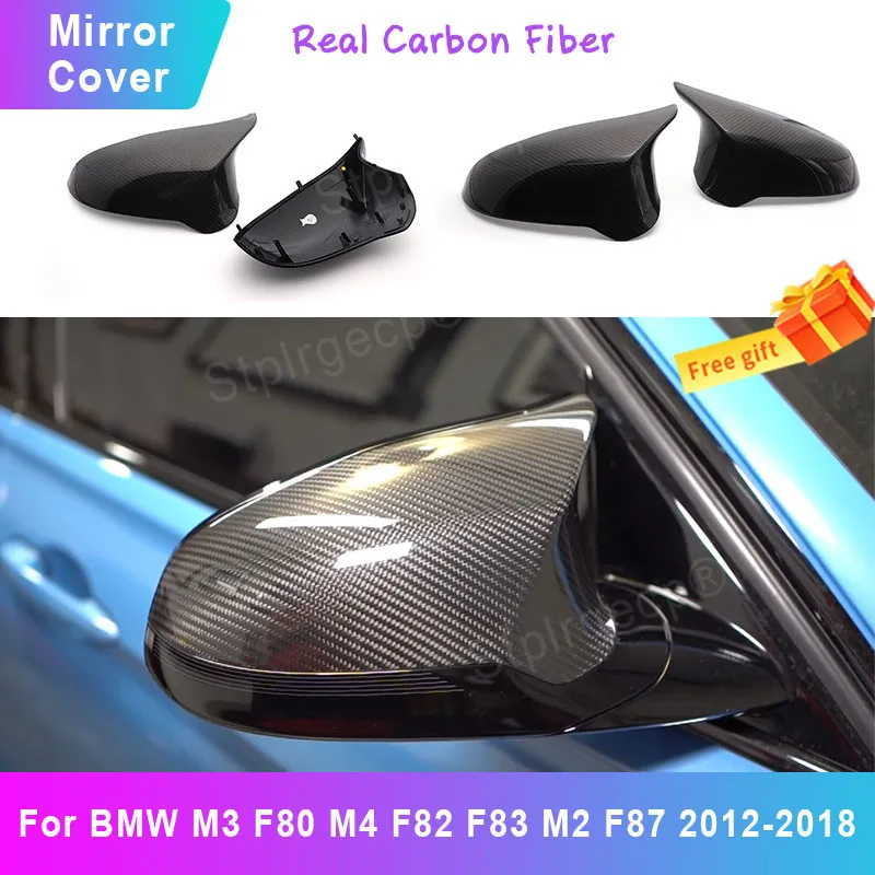 Настоящее углеродное волокно для BMW M3 F80 M4 F82 F83 M2 F87 2012 ~ 2018 крышка зеркала заднего