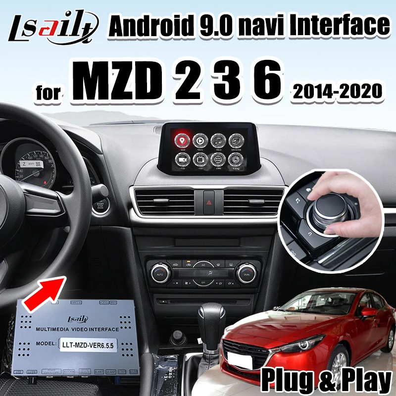 Android 7 1/9 0 мультимедийный видео интерфейс для Mazda 2 3 6 2014 2020 поддержка carplay Auto от