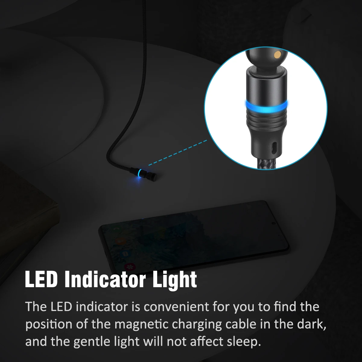 K-S-Trade Câble De Chargement Magnétique De Haute Qualité