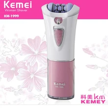 Kemei леди бритва KM-1999 электрический эпилятор Бритва для удаления волос портативный размер с помощью сухой батареи