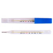 Medical Mercury Glass Thermometer Large Screen Clinical Medical Temperature Household Health Monitors Health Care Thermometers