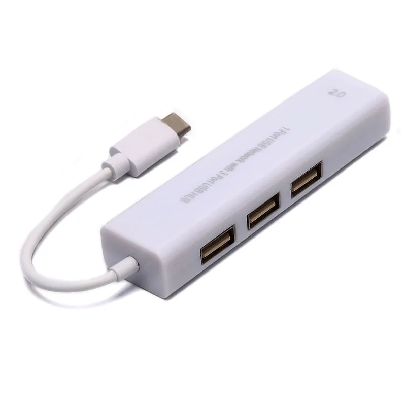 USB-C USB 3,1 type C к USB RJ45 Ethernet Lan адаптер хаб кабель для Macbook ПК компьютер офисные принадлежности