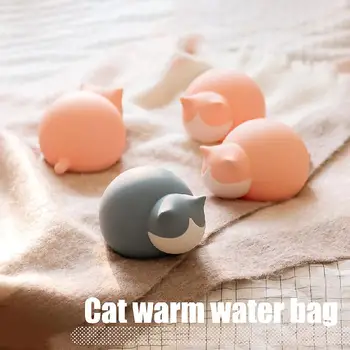 

Cute Hand Warmer Water Heater Hand Warmer Cat Hot Water Bottle Mini Portable Creative Silicone Hot Water Bottle Warm Treasure