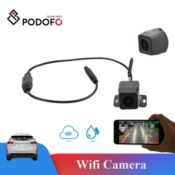 

Podofo WIFI Car Rear Reversing Camera Wide Angle HD Wireless wifi Auto Rear View Camera with Night Vision For IOS or Android